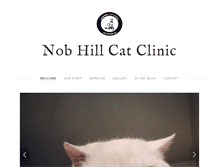 Tablet Screenshot of nobhillcatclinic.com